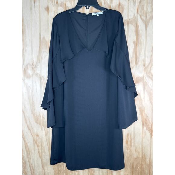 Kobi Halperin Black Ruffle Boho Sleeve Dress Medium, Dark Cottagecore, Fairygoth - Picture 11 of 11